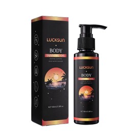 Body Tanning Oil for Glowing Skin, 100ml – Indoor & Outdoor Use – Enriched with Coconut Oil & Vitamin E – Deep Moisturizing Bronzing Oil for All Skin Types (1PC)