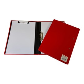 Red A4 Clipboard Document Clamp File Folder