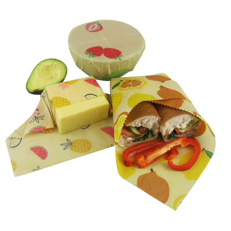 Beeswax Wrap Pack of 3 (S, M, L) Eco Friendly
