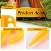 YGCQFH 24pcs Plastic Tent Pegs Durable Spike，Heavy Duty Plastic Tent