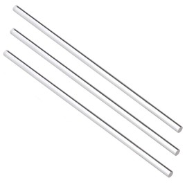 3 Pack Clear Acrylic Rods - 12 Inch Length, 1/2 Inch Diameter, Round Acrylic Dowel Sticks for DIY Crafts, Party Decorations, and Gardening Projects