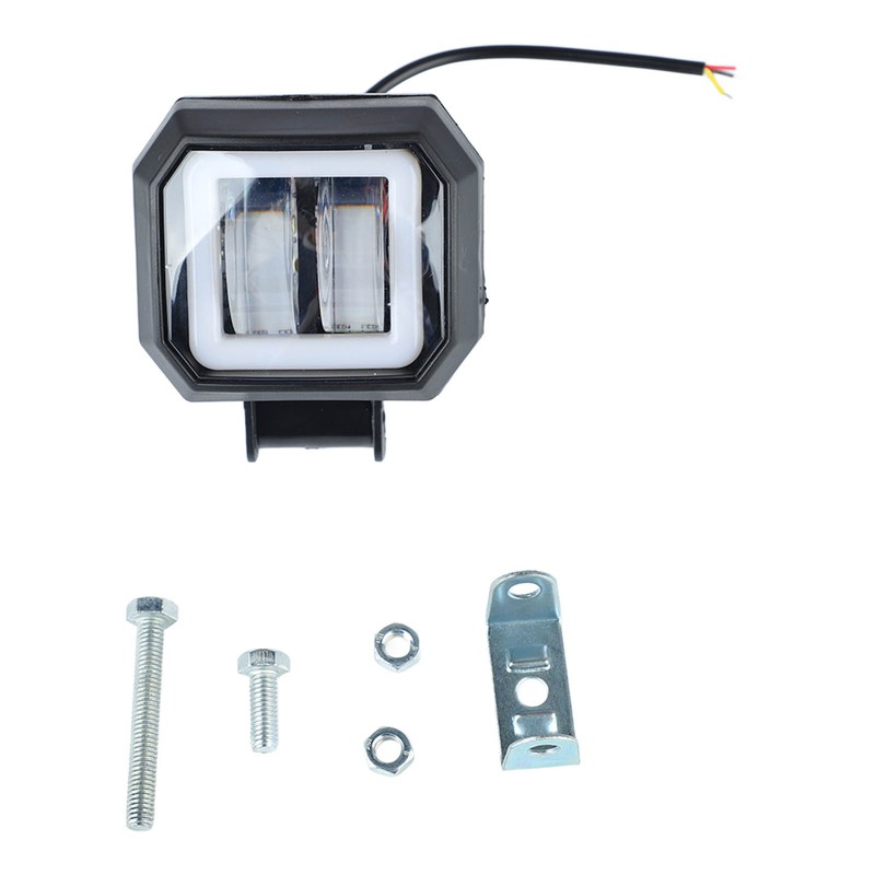3in Motorcycle LED Headlights with Blue Aperture 20W Waterproof Bright