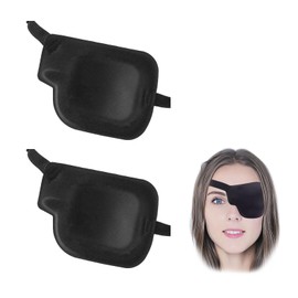 AWAVM 2 Pieces Of Adult Eye Patch, Single Eye Patch, Elastic Adjustable, 3d Eye Patch，Medical Eye Patches (left)