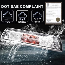 PIT66 3rd Third Brake Light, Compatible with Ford F150 Truck 2009 2010 2011 2012 2013 2014，High Mount Stop light Tercera luz de freno Cargo Light