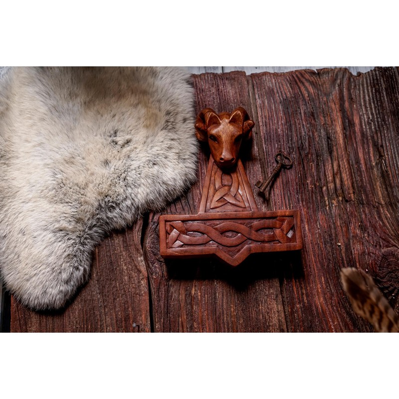 Windalf Mjölnar Handmade Wall Decoration 25 cm Viking Thor's Hammer