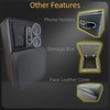 Center Console Armrest Organizer with Wireless Charging Phone Holder &