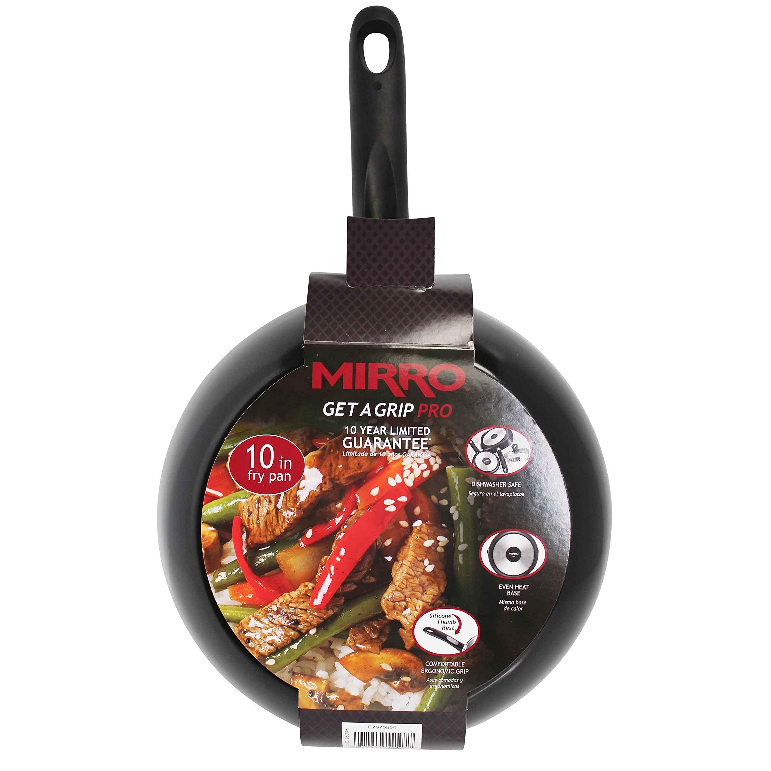 Mirro A79705 Get A Grip Aluminum Nonstick Fry Pan Cookware, 10-Inch, Black - - Thumbnail 4