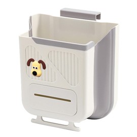 TSBSHum Hanging Trash Can for Kitchen Cabinet Door,2.64 Gallon Collapsible Trash Can,Made of Premium TPR and PP,Ideal for Kitchen and Bathroom, or as A Rv Trash Can and Camping Trash Can