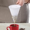 Fino Reusable Cloth Coffee Filter, Cotton-Poly Flannel Fabric with Stainless