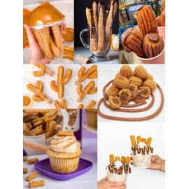 Churro Making Kit – 54 Pcs Large Piping Tips and Bags Set for Homemade Churrera, Churro Maker and Filler