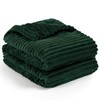 PAVILIA Super Soft Fleece Throw Blanket Twin Emerald Green, Fuzzy