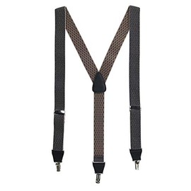 Ascentix Mens Elastic Braces with Criss Cross Diamond Dresses One Size Navy, navy