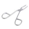 G.S EYEBROW TWEEZER STAINLESS STEEL SCISSORS SHAPED SLANT TIP TWEEZER