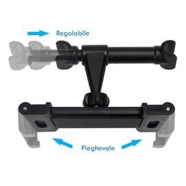 Car Headrest Mount Holder for Smartphone Tablet 5~9 Inch 360 Degree Rotation for Back Seat