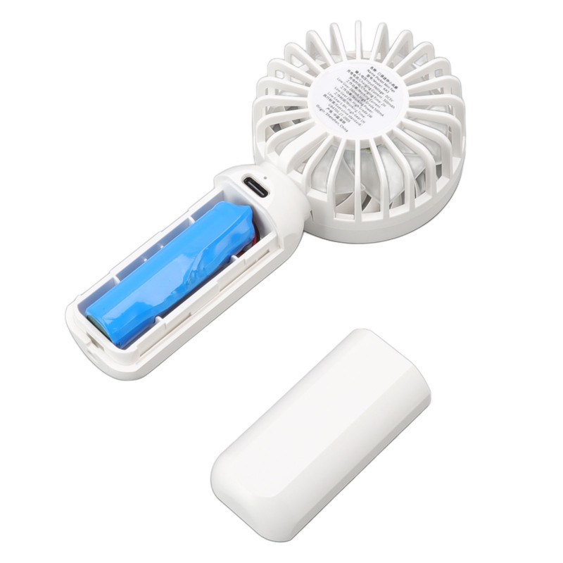 Handheld Fan 5V 3 Levels Wind Adjustment USB Charging Grille