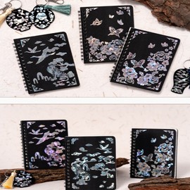 National Museum of Korea Goods Mother-of-pearl Sticker Notebook DIY Kit Traditional Craft Making I agree to third-party provision for delivery of Korean souvenirs / 국립중앙박물관굿즈 자개 스티커 수첩 diy 키트 전통공예 만들기 한국 기념품 배송을 위한 제3자 제공에 동의합니다