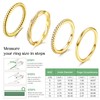 Kakonia Stackable Gold Rings for Women Non Tarnish Dainty 14K