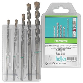 Heller 28264 Concrete & natural stone drill bits set"ProXtreme" Ø4/5/6/8/10mm 5-piece