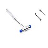 Babinski Buck Hammer - Neurological Reflex Hammer 7" Diagnostic Examination with Pin & Brush (Stainless Steel) (Blue)
