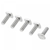 sourcing map Square Head Bolt, 5pcs M10x30mm Fully Thread 304