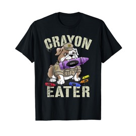 Funny CRAYON EATER Military Corps Proud Grunt Soldier Family T-Shirt