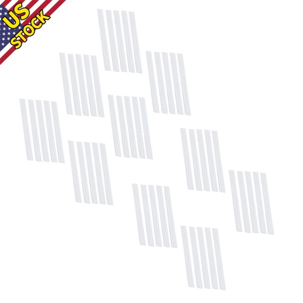 Unbranded 50Pcs White Makeup Brush Mesh Cover Cosmetic Brush Protector