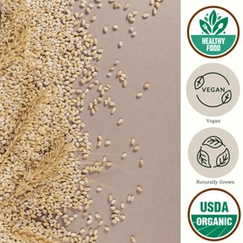 Be Still Farms Organic Pearl Barley Grain (4.8lb) - Pearled Barley Seeds for Soup Pot in Bulk - Not Hulled | Similar to Hulless Barley | Quick Cook Barley for Porridge Cereal | USDA Organic | Vegan