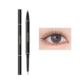 GECOMO [Popular] Double Core Eyeliner, Teardrop Bag Liner, Waterproof Pencil Eyeliner, Pencil & Liquid 2-in-1, Mabeni Popular Cosmetics Tight, Double Line Expert, Gurege for Shadows, Highlighting the