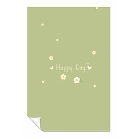 Posterdruck "Happy Day", ungerahmt, Bilder für Wände, Schlafzimmer, Wohnzimmer und Badezimmer, 31 x 20 cm