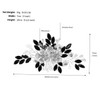 Beavorty Floral Hair Comb for Bride Elegant Flower Hair Accessories