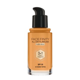 Max Factor Facefinity 3-in-1 All Day Flawless Liquid Foundation SPF 20-83 Warm Toffee, 30 ml