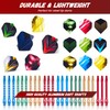 centaur 2025 Newest Dart Accessories Kit,48 Dart Flights+24 Aluminium Shafts+Sharpener+Dart