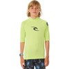 Rip Curl Boys' Brand Wave UPF 50 Short Sleeve Rashguard,