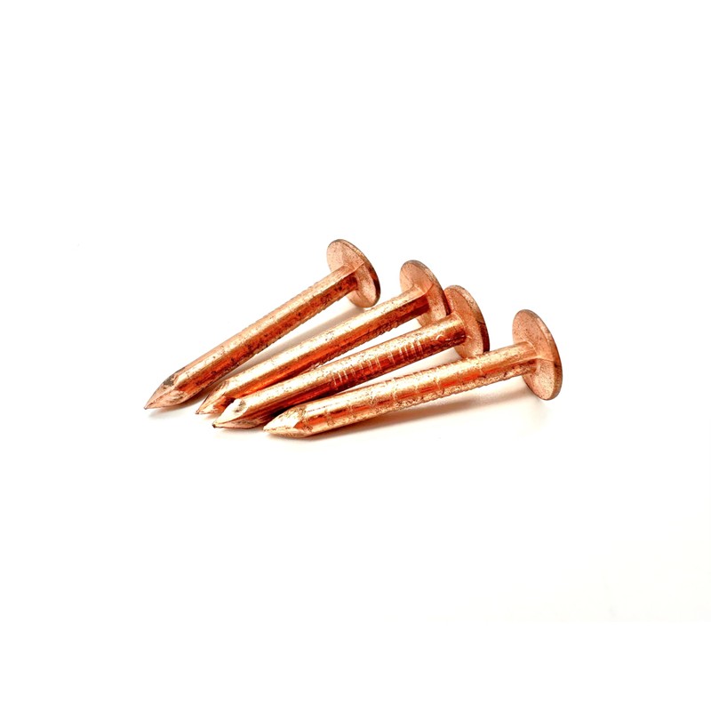 100 PCS Copper Clout Nails Roofing Slate Felt Nail, Tree