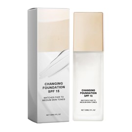 Skye Color Changing Magic Foundation, Colour Changing Foundation, All Day Flawless Warm Skin Tone BB Cream Makeup Base Concealer, Long Lasting Color Match for Face for All Skin SPF15