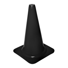 Cawila Pro Marking Cone, Impact Resistant, Height 40 cm, Pylons, Traffic Cone, Training Cone, Black One Size