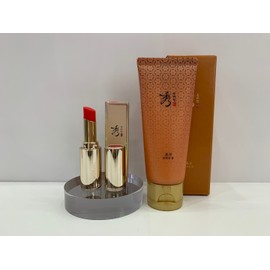Sooryehan Yeon Silk Lip Balm Red 3.5g + Add Sooryehan Bone Cleansing Foam 100ml / 수려한 연 실크 립밤 레드 3.5g+수려한 본 클렌징폼 100ml 추가