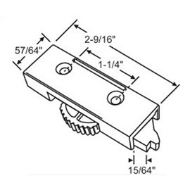 Front Release Tilt Latch Set White