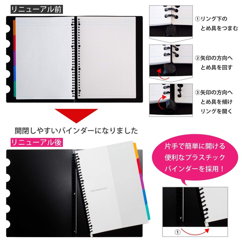 Maruman F483A Loose Leaf Binder A4 Five Chart, 30 Holes,