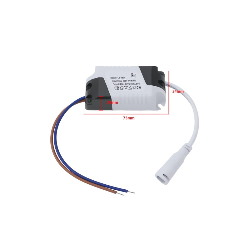 Micro Traders 4Pcs LED Panel Power Supply 8-18W Power Supply