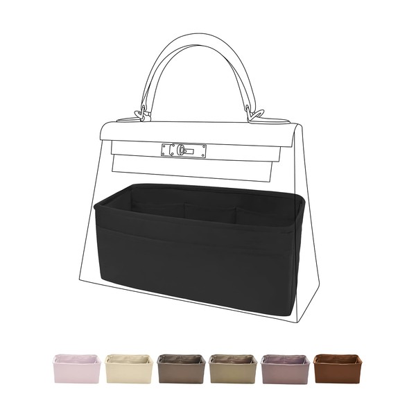 DGAZ Bag Organizer Insert, Silk Purse Organizer, Luxury Handbag &