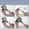 Nafall 6-Stück Filter Duschkopf,PP Baumwolle Filter für Duschkopf,Universal Filter Für