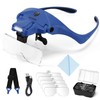 YOCTOSUN Magnifying Glasses with Light, Hands Free Headband Magnifier with