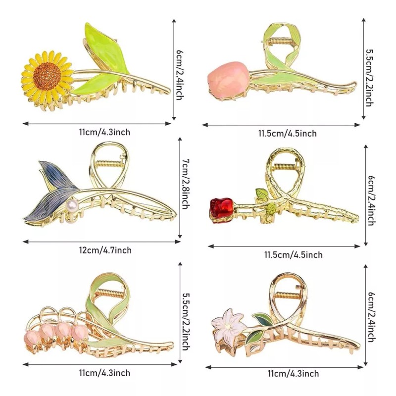 Generic . Ganchos De Cabello De Metal Con Diseño De