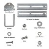 A.A 12" Galvanized Swivel Top Bunk Bracket Kit with Hardware