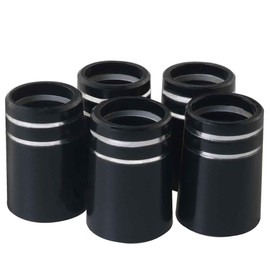 MEETOOT 5PCS Golf Iron Rubber Sleeve Tapered Tip Shaft Iron Sleeve Golf Club Repair and Construction 0.37x0.74x0.53 inches Reinstalled Golf Tapered Tip Iron Sleeves