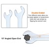sourcing map 5pcs Double Open End Thin Wrenches 13mm x