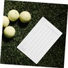 BESPORTBLE 35pcs Golf Score Tracker White Coated Paper Scoreboard for