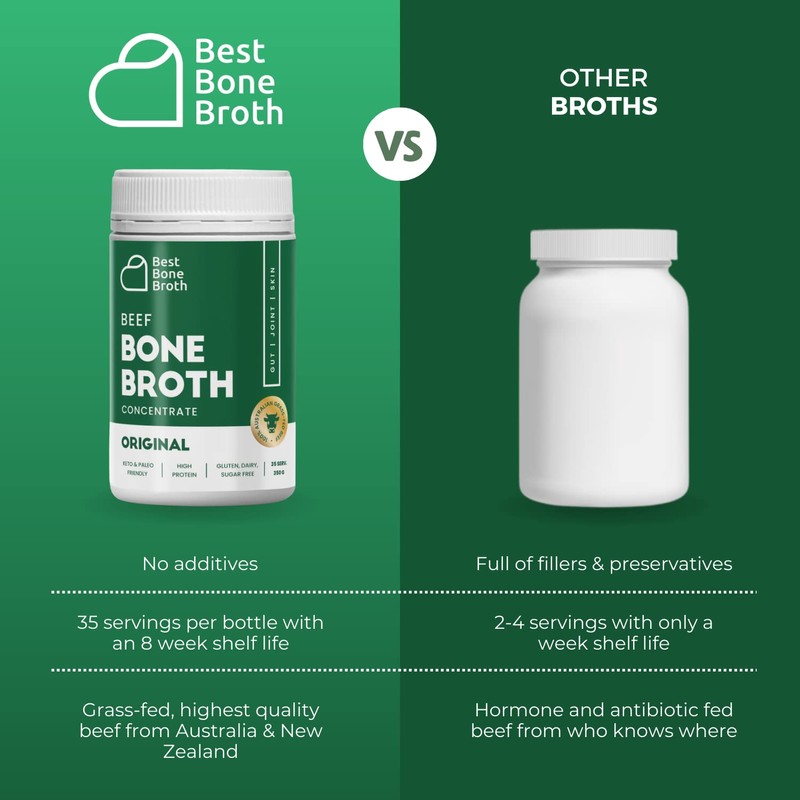 Beef Bone Broth Concentrate Grass Fed - Made from top