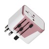 International Power Adapter Travel Plug with 4 USB Ports for